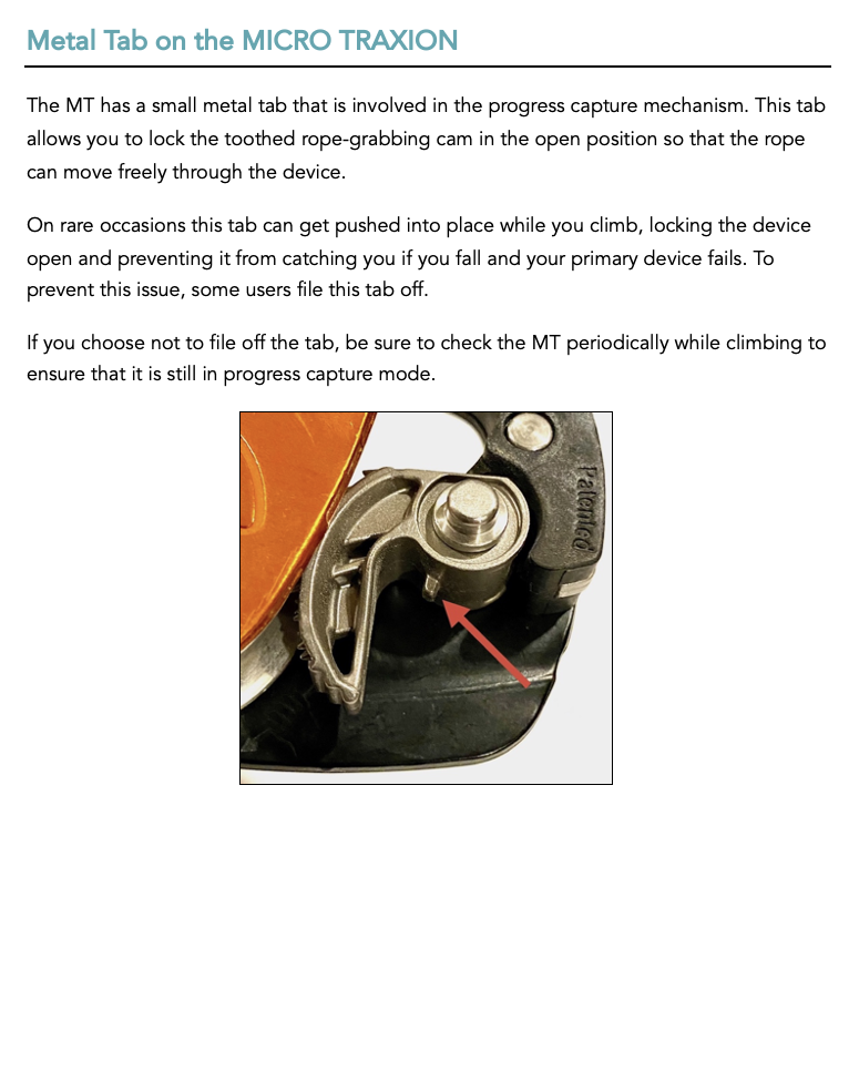 Failure modes — annotated gear photo